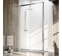 Душевой уголок Veconi Rovigo RV-072 100х80х190 RV072-10080-01-C4 профиль хром/глянцевый, стекло прозрачное (дверь VN-72 + боковая панель KP-05)