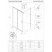 Душевой уголок Veconi Rovigo RV-072 100х80х190 RV072-10080-01-C4 профиль хром/глянцевый, стекло прозрачное (дверь VN-72 + боковая панель KP-05)