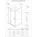 Душевой уголок Veconi Rovigo RV-073 90x90х195 RV073-9090-01-C4 профиль хром, стекло прозрачное