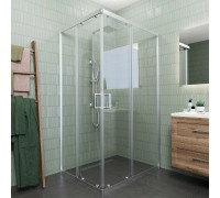 Душевой уголок Veconi Rovigo RV-10 100х90х195 RV10-10090-01-C5 профиль хром, стекло прозрачное