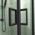 Душевой уголок Veconi Rovigo RV-13 90х90х195 RV13-90-01-C5 профиль черный/матовый, стекло прозрачное