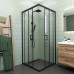 Душевой уголок Veconi Rovigo RV-13 90х90х195 RV13-90-01-C5 профиль черный/матовый, стекло прозрачное
