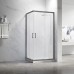 Душевой уголок Veconi Rovigo RV-27GM 110х90х190 RV27GM-11090-01-C8 профиль оружейная сталь, стекло прозрачное