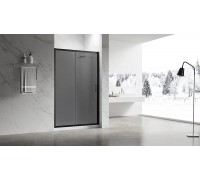 Душевая дверь Veconi Vianno VN-55BT 110х195 VN55BT-110-05-C8 профиль черный/матовый, стекло тонированное