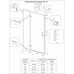 Душевая дверь Veconi Vianno VN-73RG/L 120х195 VN73RG/L-120-06-C4 профиль брашированное золото, стекло дождь