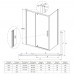Душевой уголок Veconi Ottimo P20SP B 120х80х190 OP20B-SP-12080-01-C9 профиль черный/матовый, стекло прозрачное