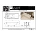 Ванна из искусственного камня Veconi Solita Slim 170х70 белый/глянцевый SLTSLIM17070 (88 кг)