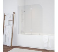 Шторка для ванны Vegas Glass E2V 120 01 01 профиль белый, стекло прозрачное
