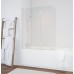 Шторка для ванны Vegas Glass E2V 120 01 01 профиль белый, стекло прозрачное