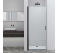 Душевая дверь Vincea Alpha 80х195 VDP-3AL800CLGM профиль вороненая сталь, стекло прозрачное