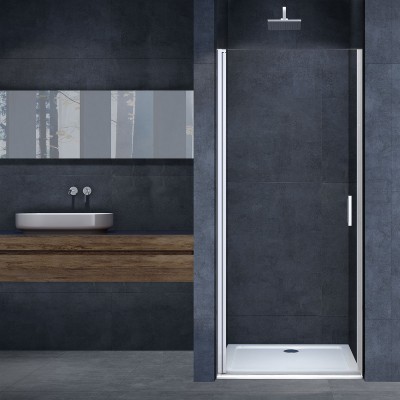 Душевая дверь Vincea Alpha 75x195 VDP-3AL750CL профиль хром, стекло прозрачное