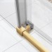 Душевая дверь Vincea Slim Soft 120х200 VDS-1SS120CLG профиль брашированное золото, стекло прозрачное