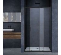Душевая дверь Vincea Alpha 120x190 VDS-3AL120CLB профиль черный, стекло прозрачное
