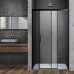Душевая дверь Vincea Soft 120х195 VDS-3SO120CLB профиль черный, стекло прозрачное