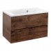 Тумба под раковину Vincea Mia 800 R.Wood VMC-2MA800RW Темное дерево