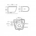Унитаз подвесной Vincea Esse VT1-211 безободковый, с микролифтом