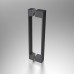 Душевая дверь Vincea Alpha 80х195 VDP-3AL800CLGM профиль вороненая сталь, стекло прозрачное