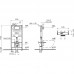 Комплект инсталляция и унитаз подвесной Vitra Arkitekt 9005B003-7211