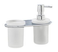 Держатель для стакана и дозатора WasserKRAFT Kammel K-8389