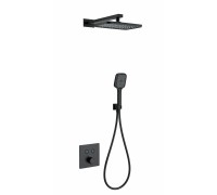 Душевая система Wonzon & Woghand WW-D2017-B-MB встраиваемая с термостатом, черный/матовый