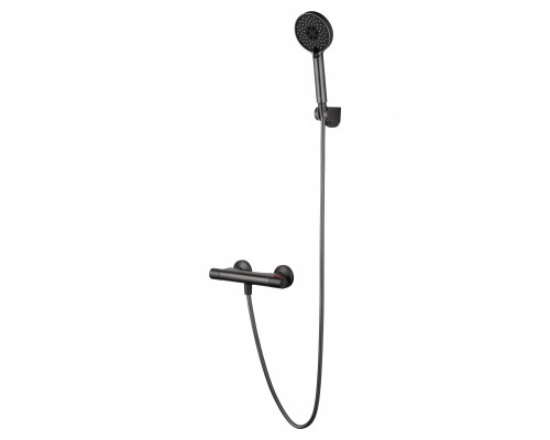 Смеситель Wonzon & Woghand INN 5 WW-B2005-A-BGG для душа с термостатом, темный графит