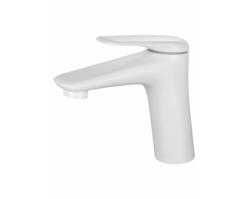 Смеситель Wonzon & Woghand Elbe WW-A41222-MW для раковины, белый/матовый