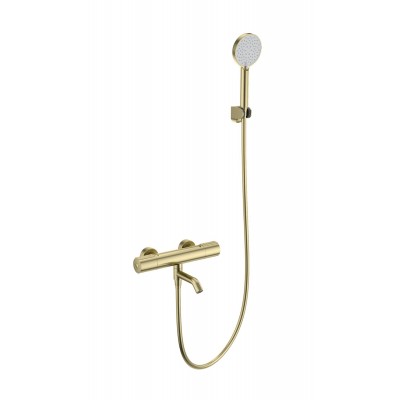 Смеситель Wonzon & Woghand INN 2 WW-A2006-A1-BG для ванны и душа с термостатом, брашированное золото