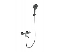 Смеситель Wonzon & Woghand INN 3 WW-B2065-A1-BGG для ванны и душа с термостатом, темный графит