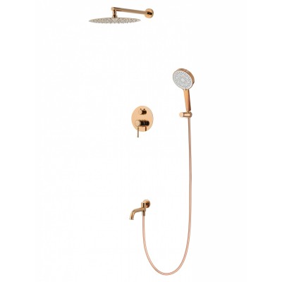 Душевая система Wonzon & Woghand Tor WW-88939073-RG встраиваемая, розовое золото