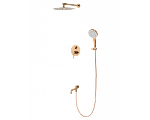 Душевая система Wonzon & Woghand Tor WW-88939073-RG встраиваемая, розовое золото