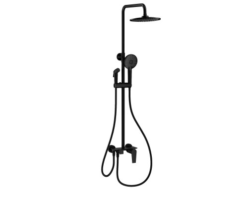 Душевая система Wonzon & Woghand WW-A30874-MB черный/матовый