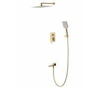 Душевая система Wonzon & Woghand Edge WW-88939003-BG встраиваемая, брашированное золото