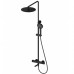 Душевая система Wonzon & Woghand WW-88739902-MB с термостатом, черный/матовый