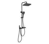 Душевая система Wonzon & Woghand Muse Piano WW-B4132-A-MB с термостатом, черный/матовый