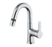 Смеситель Wonzon & Woghand WW-FE01L212-CR для раковины с выдвижным изливом, хром