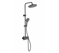 Душевая система Wonzon & Woghand Muse Corno WW-B3110-MB с термостатом, черный/матовый