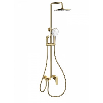 Душевая система Wonzon & Woghand WW-A30874-BG брашированное золото