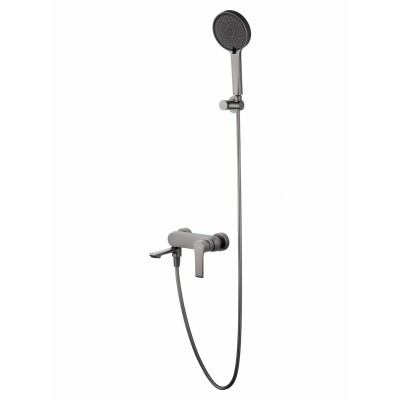 Смеситель Wonzon & Woghand Brilliant WW-88037079-BGM для ванны и душа, темный графит