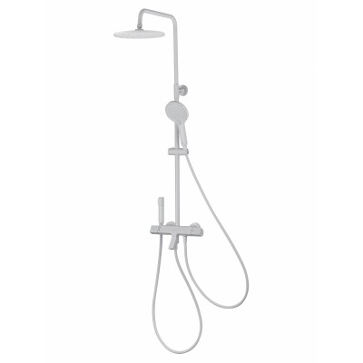 Душевая система Wonzon & Woghand The ONE WW-B3094-MW с термостатом, белый/матовый