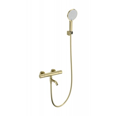 Смеситель Wonzon & Woghand INN 1 WW-B3013-A1-BG для ванны и душа с термостатом, брашированное золото