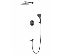 Душевая система Wonzon & Woghand Stick WW-88929010-MB встраиваемая с термостатом, черный/матовый