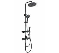 Душевая система Wonzon & Woghand Solid WW-C3011-A1-MB с термостатом, черный/матовый