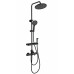Душевая система Wonzon & Woghand Solid WW-C3011-A1-MB с термостатом, черный/матовый