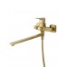 Смеситель Wonzon & Woghand Flex WW-639906-BG для ванны и душа, брашированное золото