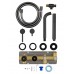 Смеситель Wonzon & Woghand Stick WW-889017-BGM встраиваемый для ванны и душа, темный графит