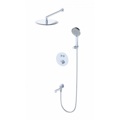 Душевая система Wonzon & Woghand Stick WW-88929010-CR встраиваемая с термостатом, хром