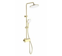 Душевая система Wonzon & Woghand Muse Corno WW-B3110-BG с термостатом, брашированное золото