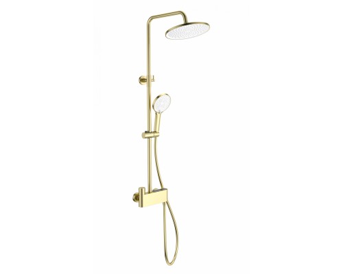Душевая система Wonzon & Woghand Muse Corno WW-B3110-BG с термостатом, брашированное золото