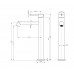 Смеситель Wonzon & Woghand WW-H1064-MB для раковины, черный/матовый