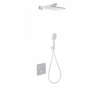 Душевая система Wonzon & Woghand WW-B4003-MW встраиваемая с термостатом, белый/матовый